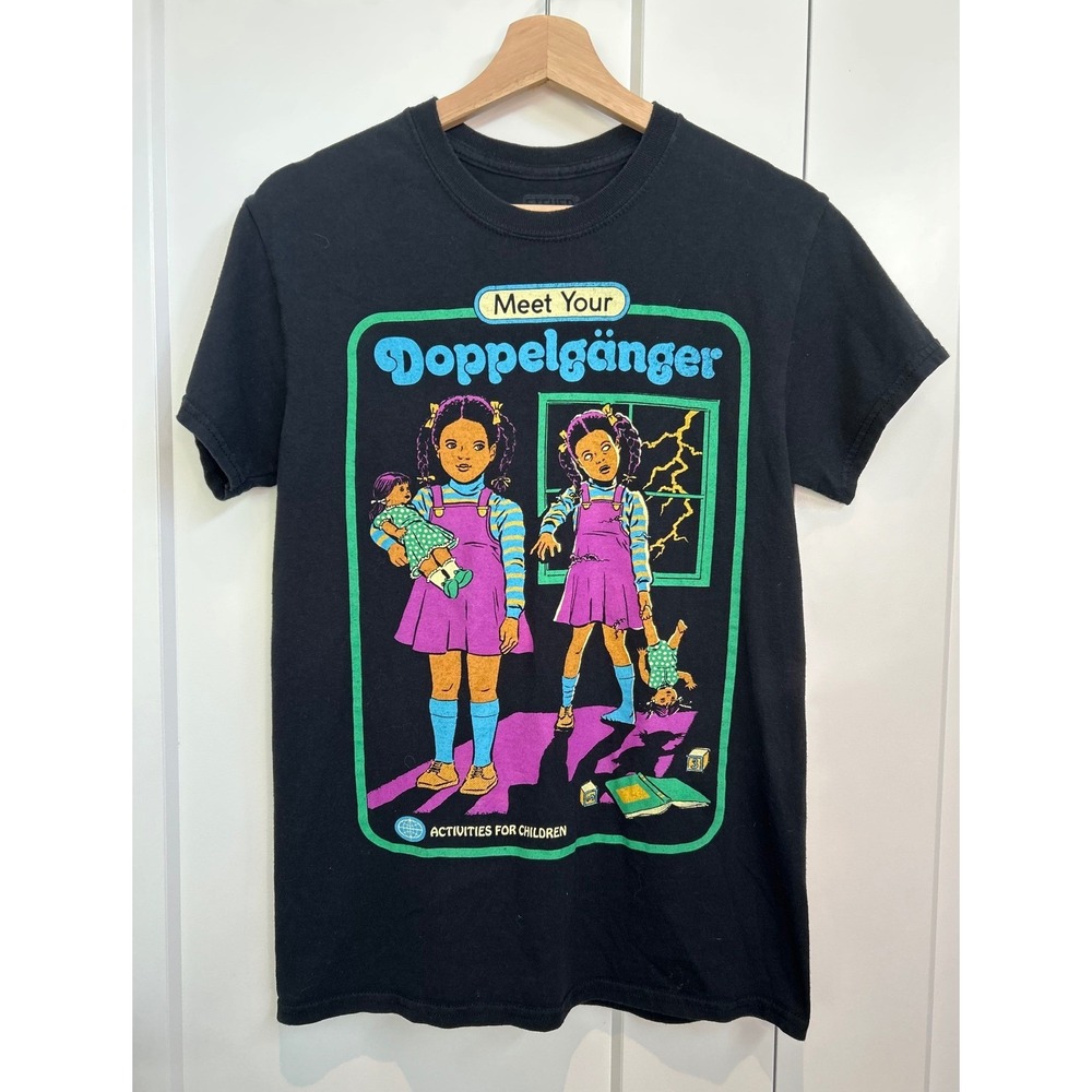 Meet Your Doppelgänger Graphic Tee - Black
